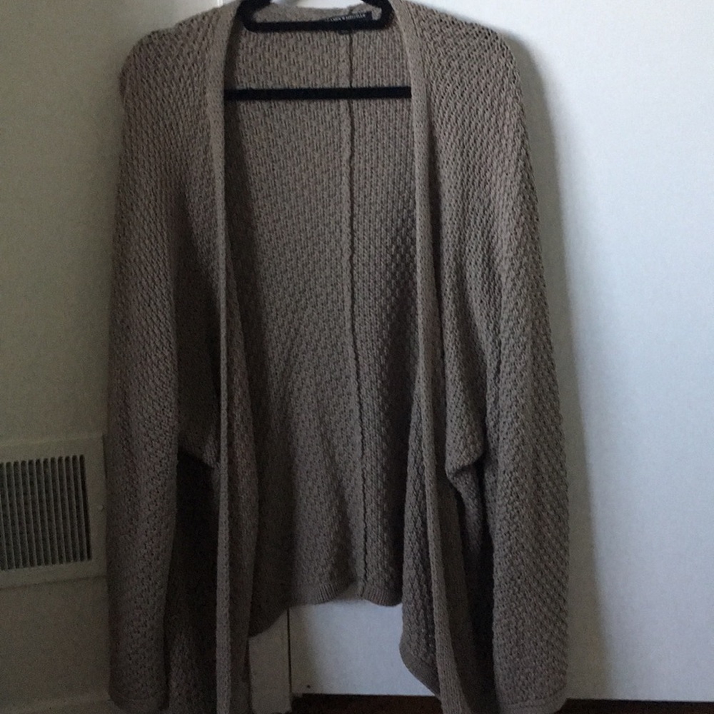 Brandy Melville taupe oversized cardigan